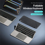 DUX DUCIS OK Fold Series Touchpad Keyboard for Tablet / Phone Two-Fold Design Bluetooth-Compatible 5.0 Keyboard