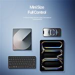 DUX DUCIS OK Mini Series Portable Keyboard with Flip Cover 3 in 1 Mini Wireless Keyboard Ultra Thin