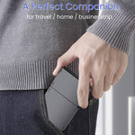 B089T Pocket Size Tri-fold Touchpad Bluetooth-compatible Keyboard for Android  /  Windows  /  iOS, with Phone Bracket