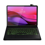 AM30-AS For Lenovo Yoga Tab Plus Detachable Bluetooth-Compatible Touchpad Backlit Keyboard Leather Tablet Case