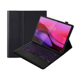 AM30-AS For Lenovo Yoga Tab Plus Detachable Bluetooth-Compatible Touchpad Backlit Keyboard Leather Tablet Case