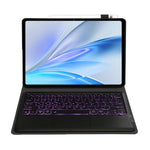 AV15-AS For vivo Pad SE Detachable Bluetooth-Compatible Touchpad Backlit Keyboard Leather Tablet Case