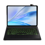 AV15-AS For vivo Pad SE Detachable Bluetooth-Compatible Touchpad Backlit Keyboard Leather Tablet Case