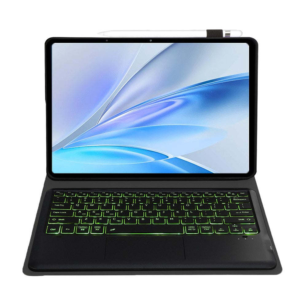 AV15-AS For vivo Pad SE Detachable Bluetooth-Compatible Touchpad Backlit Keyboard Leather Tablet Case