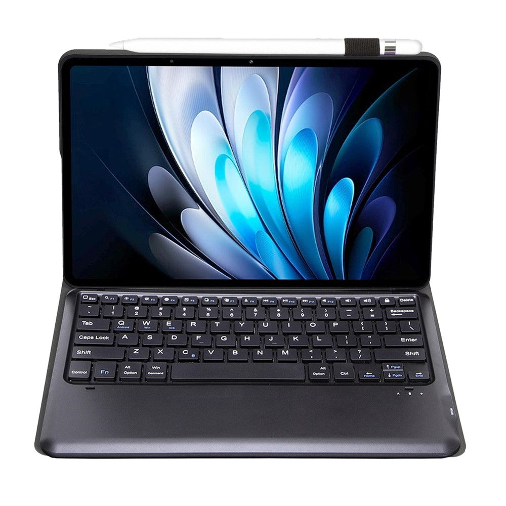 AV14 Leather Case for vivo Pad5 Pro / Pad3 Pro / iQOO Pad2 Pro Tablet Cover + Bluetooth-Compatible Keyboard