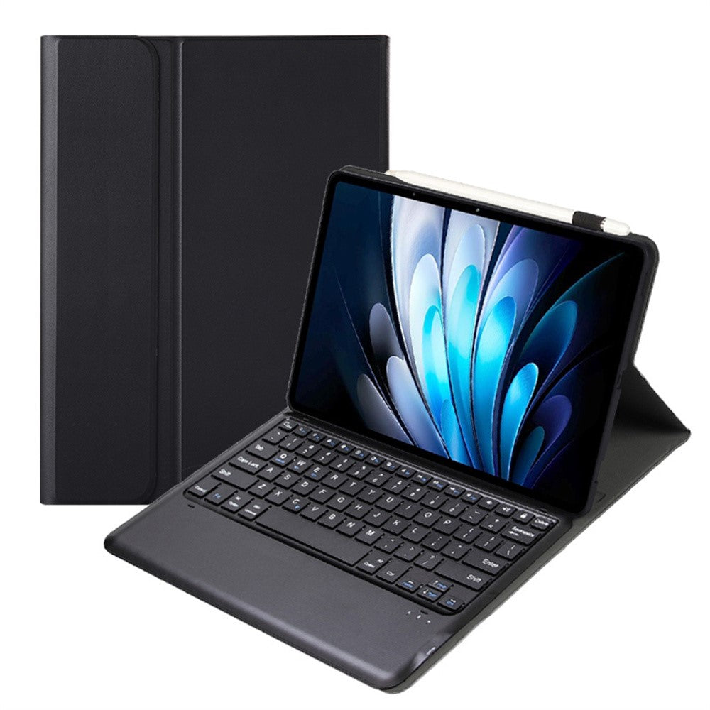 AV14 Leather Case for vivo Pad5 Pro / Pad3 Pro / iQOO Pad2 Pro Tablet Cover + Bluetooth-Compatible Keyboard