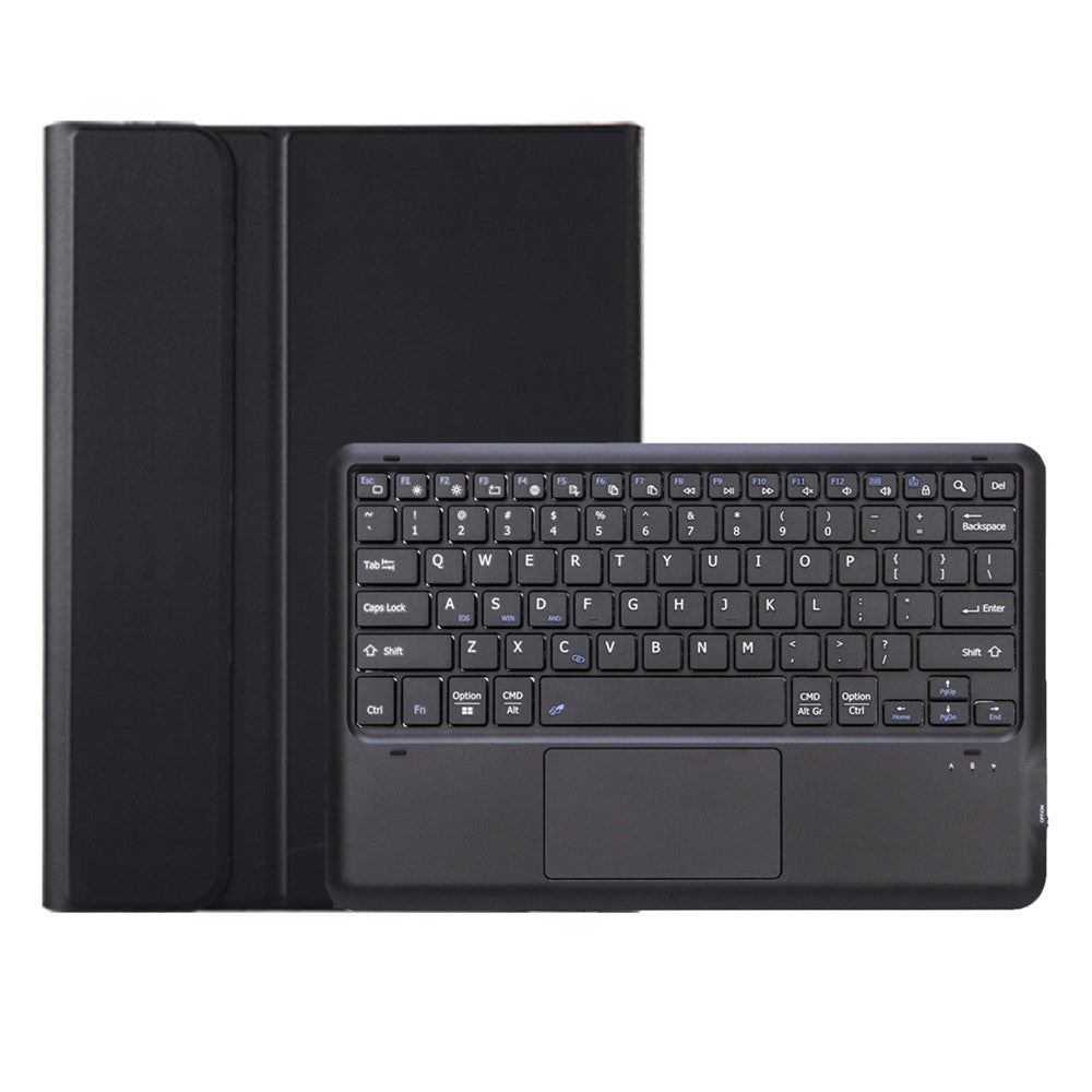 AV14-A Leather Case for vivo Pad5 Pro / Pad3 Pro / iQOO Pad2 Pro Tablet Cover + Touchpad Bluetooth-Compatible Keyboard