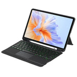 TH27-AS For Honor Pad V9 / Pad GT Backlit Touchpad Bluetooth-Compatible Keyboard Leather Case