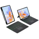 TH27-AS For Honor Pad V9 / Pad GT Backlit Touchpad Bluetooth-Compatible Keyboard Leather Case