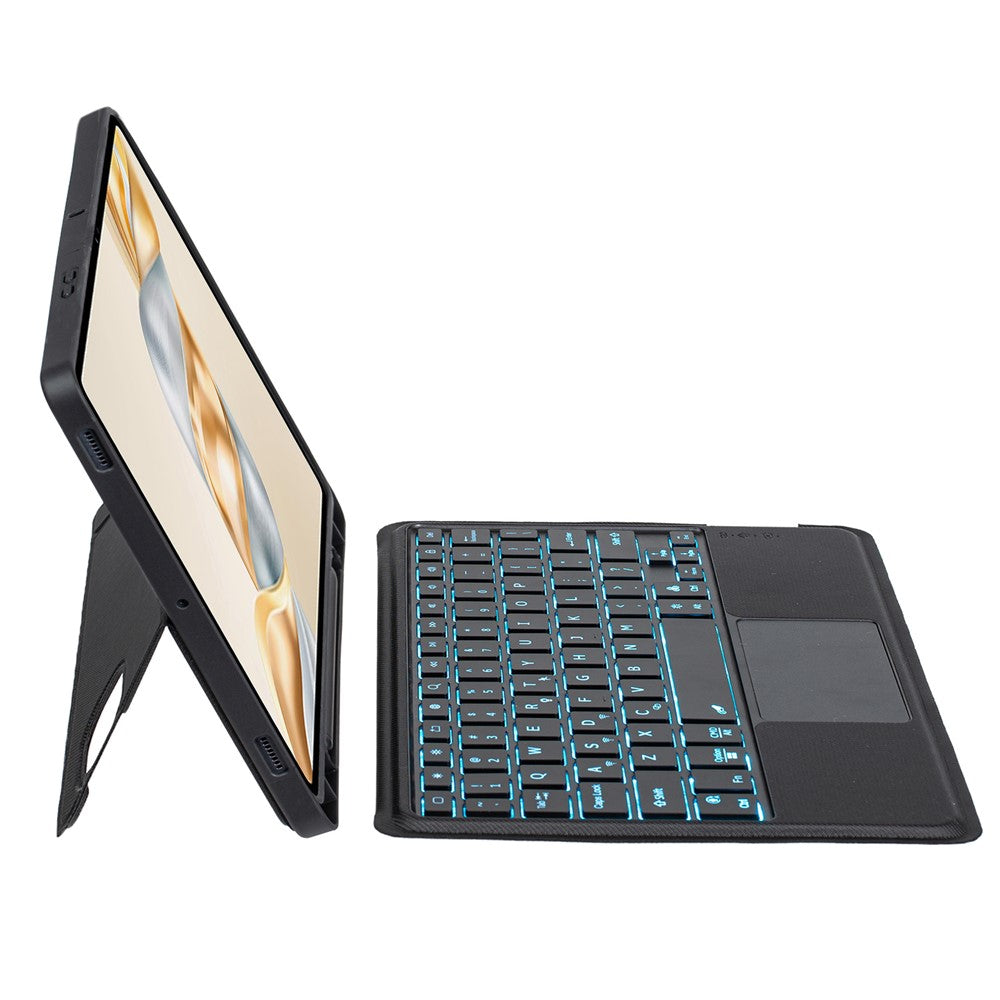 TH28-AS For Honor Pad X9 Pro / Pad X9a Backlit Touchpad Bluetooth-Compatible Keyboard Leather Case