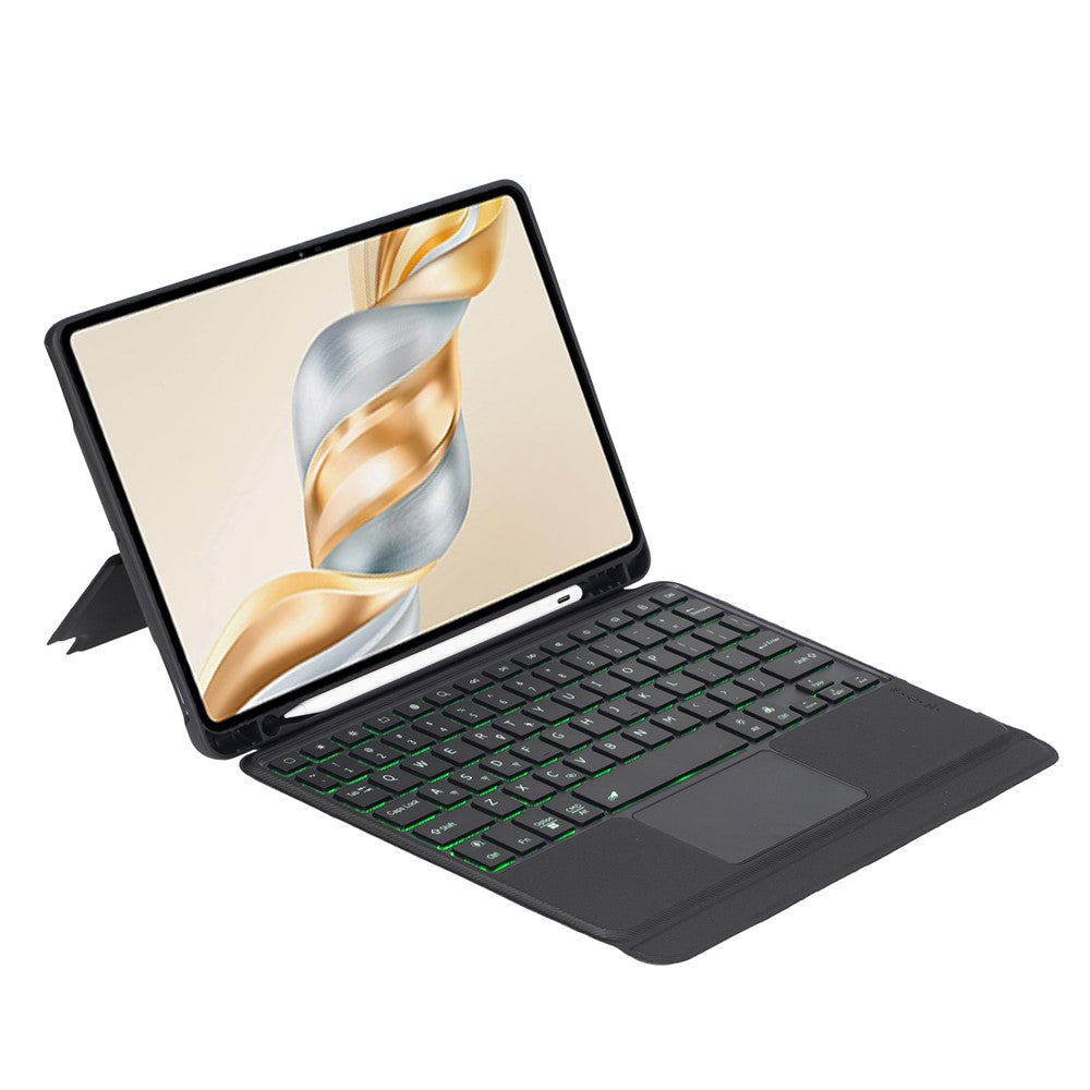 TH28-AS For Honor Pad X9 Pro / Pad X9a Backlit Touchpad Bluetooth-Compatible Keyboard Leather Case