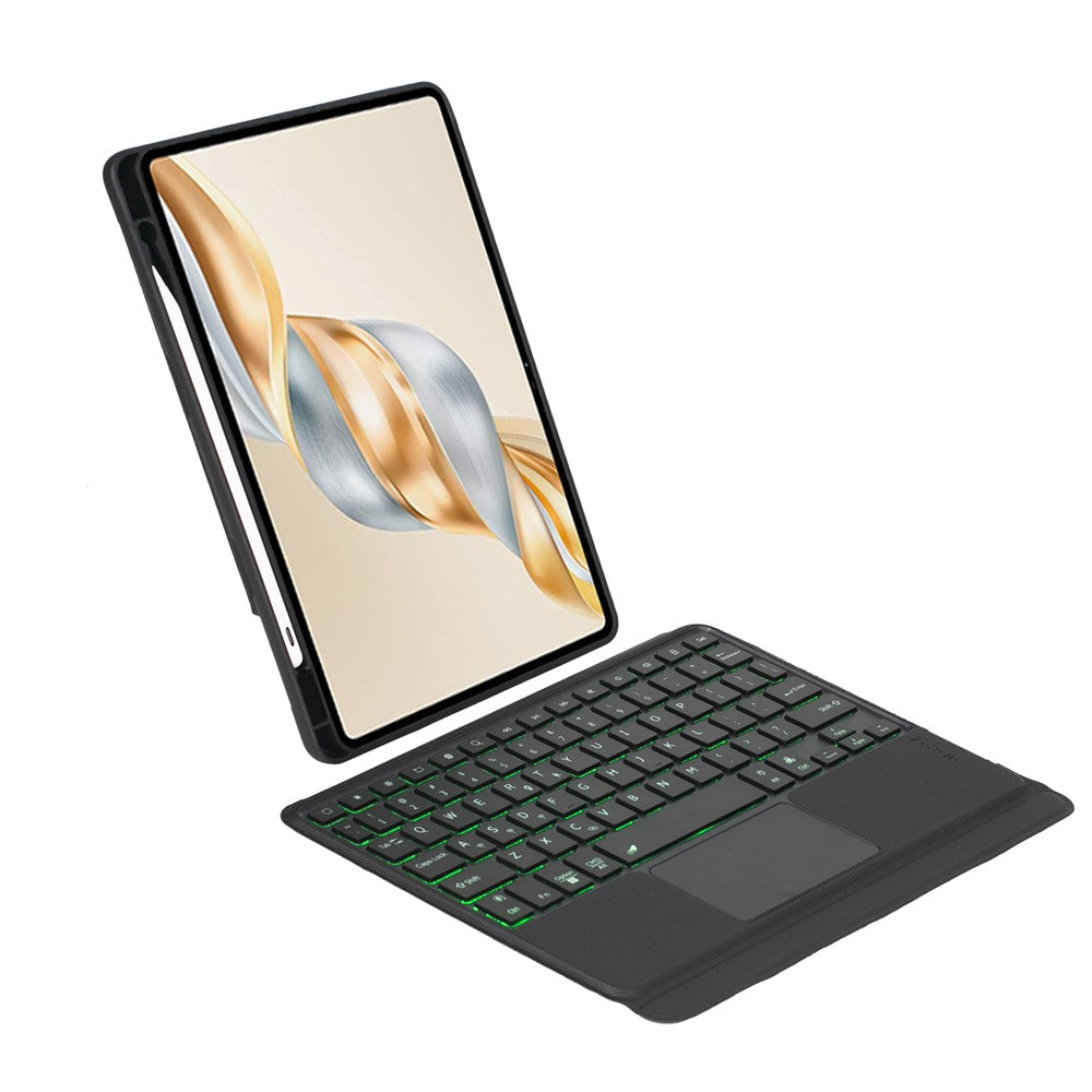 TH28-AS For Honor Pad X9 Pro / Pad X9a Backlit Touchpad Bluetooth-Compatible Keyboard Leather Case