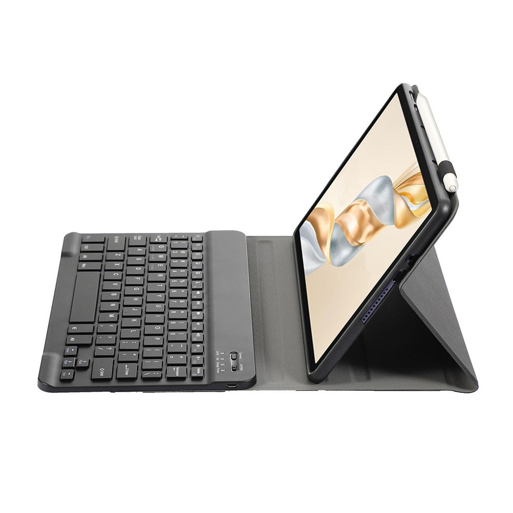 AH28 For Honor Pad X9a / X9 Pro Aftageligt Bluetooth-kompatibelt tastatur i læder + TPU tablet cover