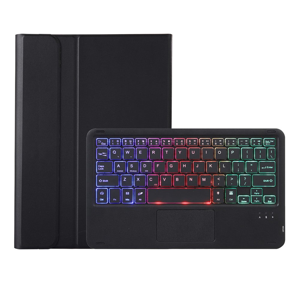 AH28-AS Til Honor Pad X9a / X9 Pro Baggrundsbelyst Touchpad Bluetooth-kompatibelt Tastatur Læder Tablet Etui