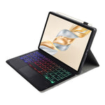 AH28-AS Til Honor Pad X9a / X9 Pro Baggrundsbelyst Touchpad Bluetooth-kompatibelt Tastatur Læder Tablet Etui