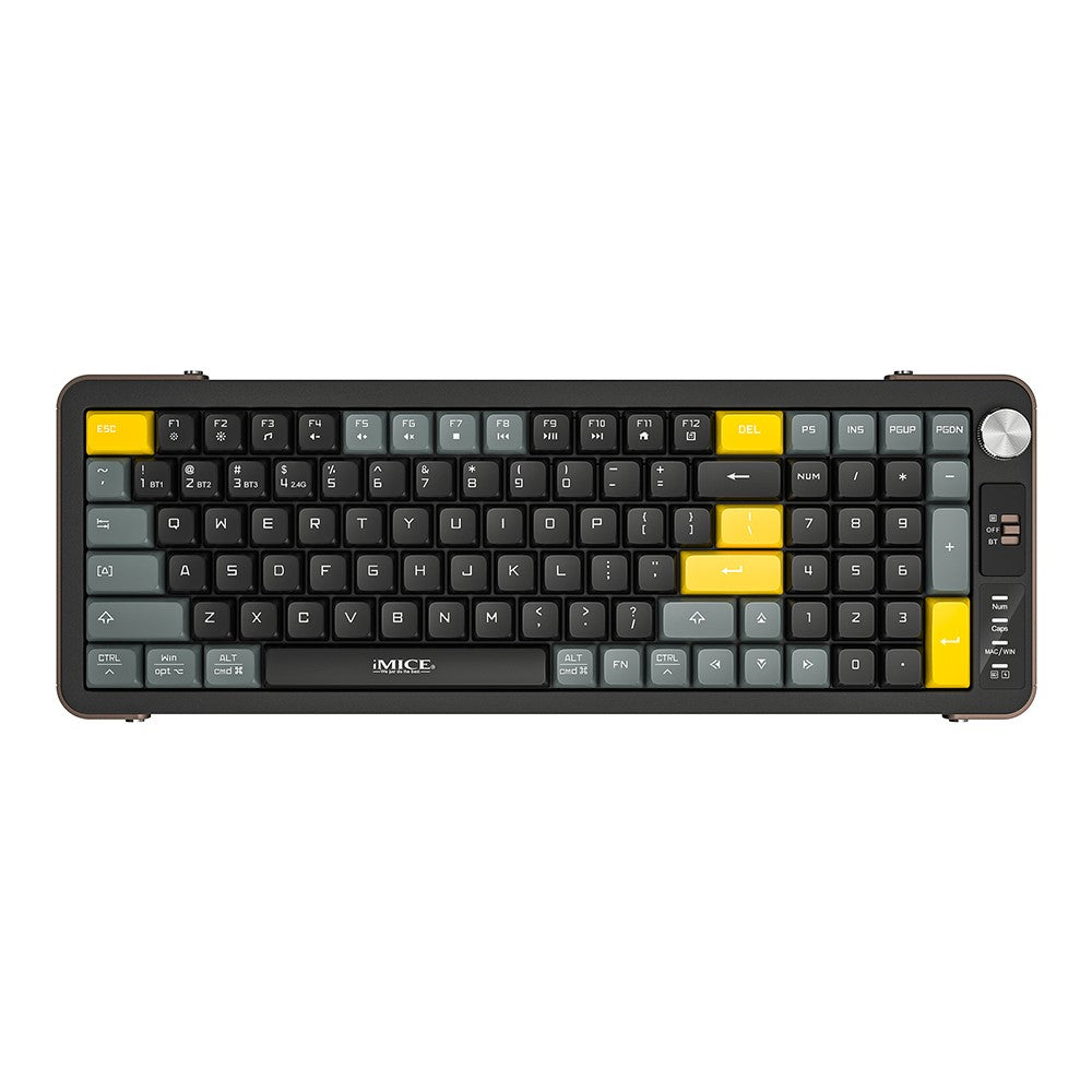 IMICE AN-800 99 Taster 2.4G + Bluetooth-kompatibelt trådløst tastatur saksekontakt genopladeligt tastatur