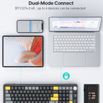 IMICE AN-800 99 Taster 2.4G + Bluetooth-kompatibelt trådløst tastatur saksekontakt genopladeligt tastatur