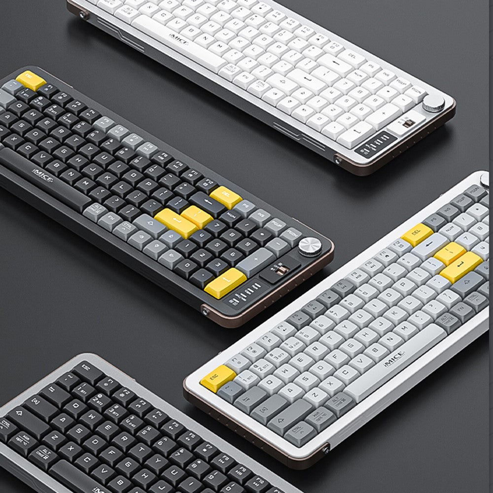 IMICE AN-800 99 Taster 2.4G + Bluetooth-kompatibelt trådløst tastatur saksekontakt genopladeligt tastatur