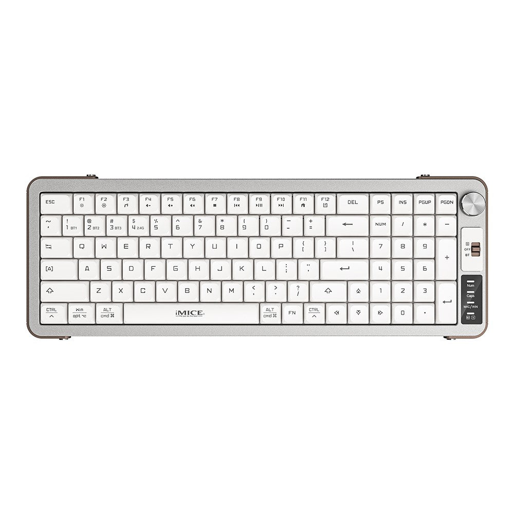 IMICE AN-800 99 Taster 2.4G + Bluetooth-kompatibelt trådløst tastatur saksekontakt genopladeligt tastatur