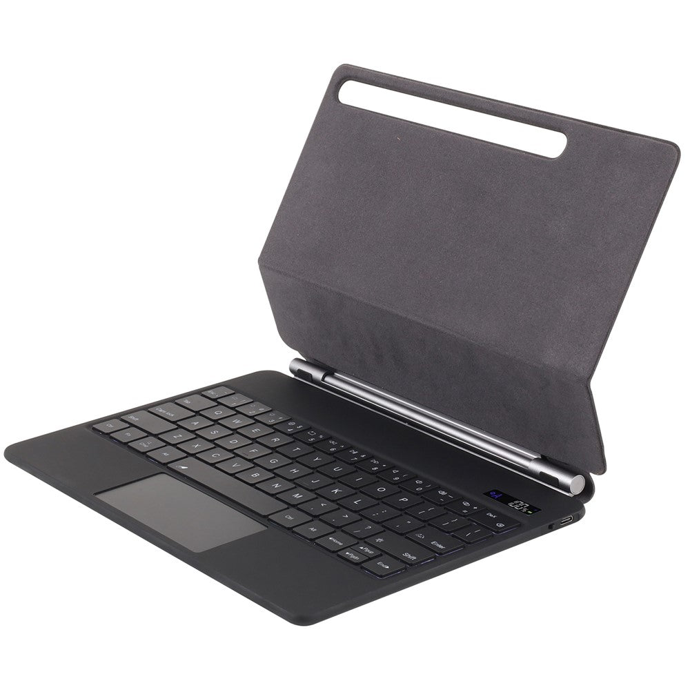 Bluetooth-kompatibelt tangentbordsfodral för Samsung Galaxy Tab S9 FE X510 X516 / S9 X710 X716B X718U / S8 X700 X706 / S7 T870 med styrplatta och bakgrundsbelysning