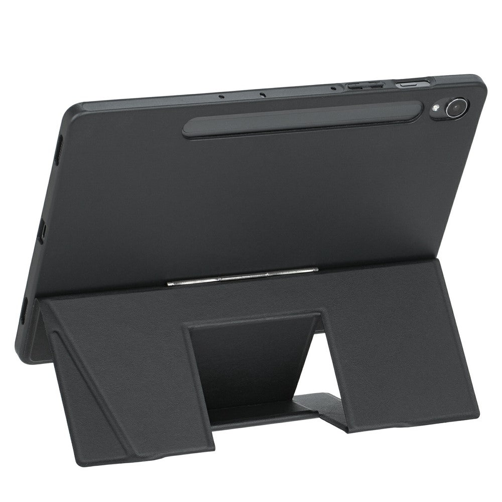Til Samsung Galaxy Tab S9 FE / Tab S9 X710 / 716B / 718U Flydende Bluetooth-kompatibelt Tastatur Stand Etui med Baggrundsbelysning