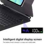P820 For Samsung Galaxy Tab S10 FE+ X620 / X626B Floating Magnetic Keyboard Case with Backlit, Multi-Angle Stand