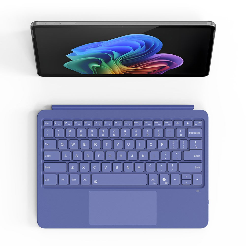 WP-12 For Microsoft Surface Pro 12 Inch Magnetic Wireless Bluetooth-compatible Keyboard with 7-Color Backlit