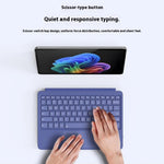 WP-12 For Microsoft Surface Pro 12 Inch Magnetic Wireless Bluetooth-compatible Keyboard with 7-Color Backlit