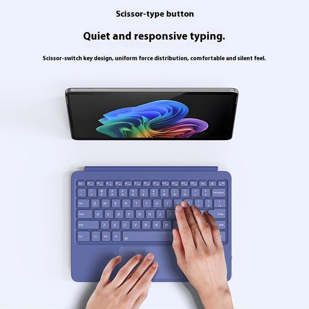 WP-12 For Microsoft Surface Pro 12 Inch Magnetic Wireless Bluetooth-compatible Keyboard with 7-Color Backlit