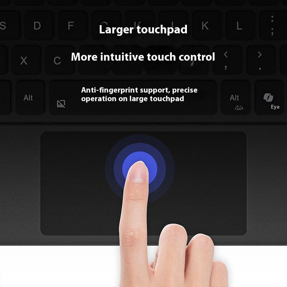 WP-12 For Microsoft Surface Pro 12 Inch Magnetic Wireless Bluetooth-compatible Keyboard with 7-Color Backlit