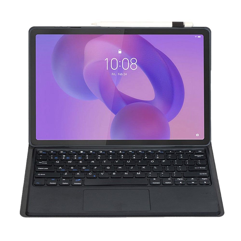 AM33 For Lenovo Xiaoxin Pad 2025 Ultra Thin Leather Case Detachable Bluetooth-Compatible Keyboard Cover