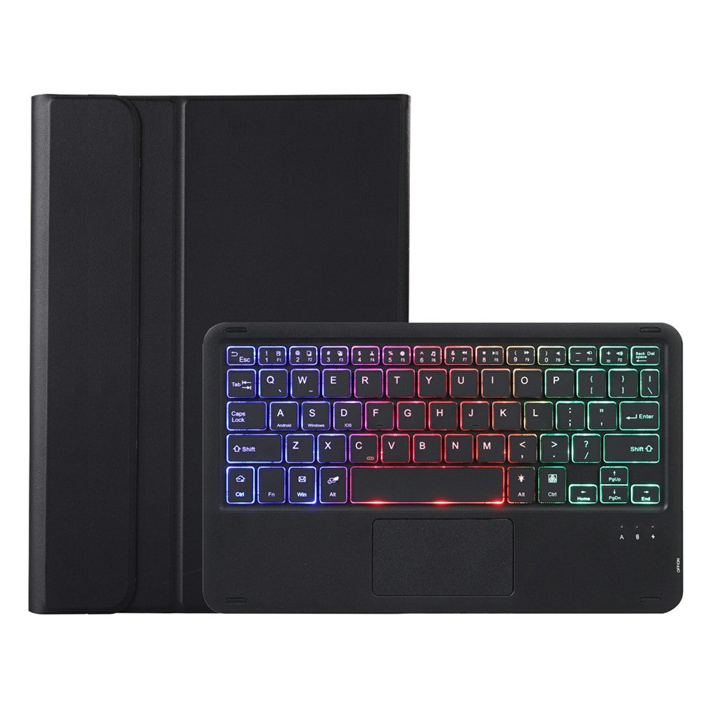 AM32-AS Til Lenovo Xiaoxin Pad Pro GT Læder Tabletcover med Baggrundsbelyst Touchpad Trådløst Tastatur