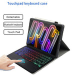 AM32-AS Til Lenovo Xiaoxin Pad Pro GT Læder Tabletcover med Baggrundsbelyst Touchpad Trådløst Tastatur