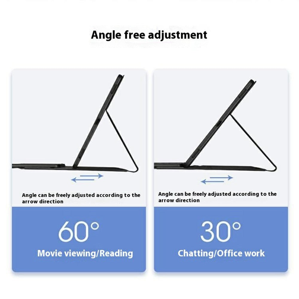AM32-AS Til Lenovo Xiaoxin Pad Pro GT Læder Tabletcover med Baggrundsbelyst Touchpad Trådløst Tastatur