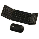 B089 Wireless Keyboard Mouse Set Foldable Mini Bluetooth-Compatible Keyboard for Tablet Laptop