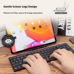 B089 Wireless Keyboard Mouse Set Foldable Mini Bluetooth-Compatible Keyboard for Tablet Laptop