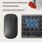 B089 Wireless Keyboard Mouse Set Foldable Mini Bluetooth-Compatible Keyboard for Tablet Laptop