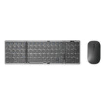 B089 Wireless Keyboard Mouse Set Foldable Mini Bluetooth-Compatible Keyboard for Tablet Laptop