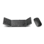 B089 Wireless Keyboard Mouse Set Foldable Mini Bluetooth-Compatible Keyboard for Tablet Laptop