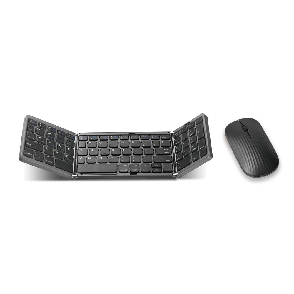 B089 Wireless Keyboard Mouse Set Foldable Mini Bluetooth-Compatible Keyboard for Tablet Laptop