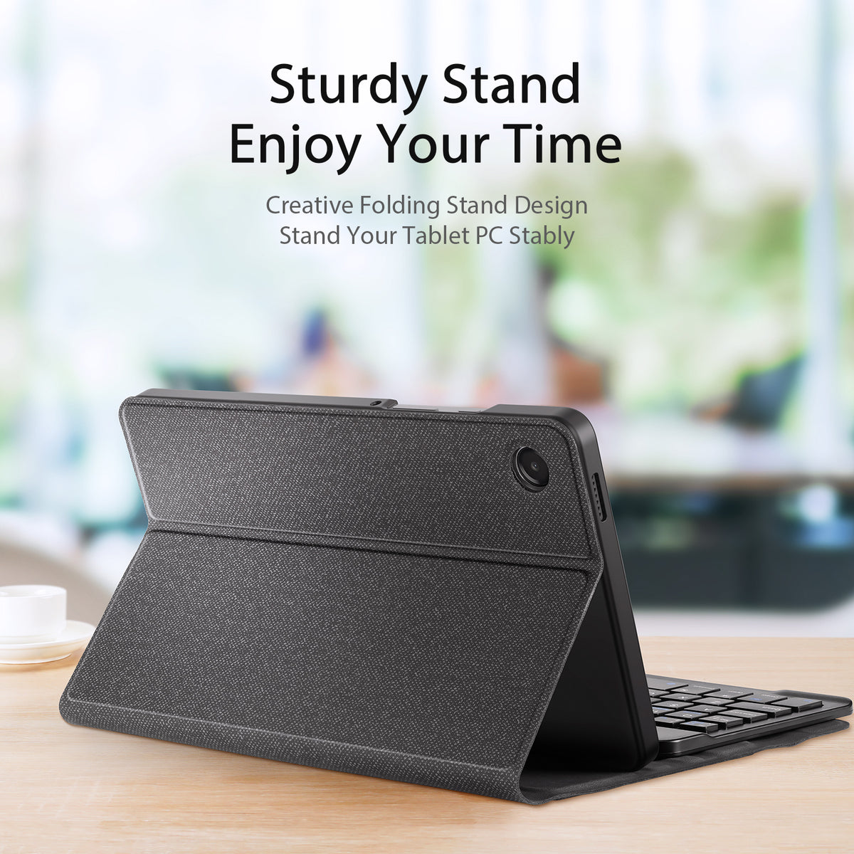 DUX DUCIS For Samsung Galaxy Tab A9 / Galaxy Tab A11 Bluetooth-compatible Keyboard  TK Series Leather Cover Stand with Touchpad