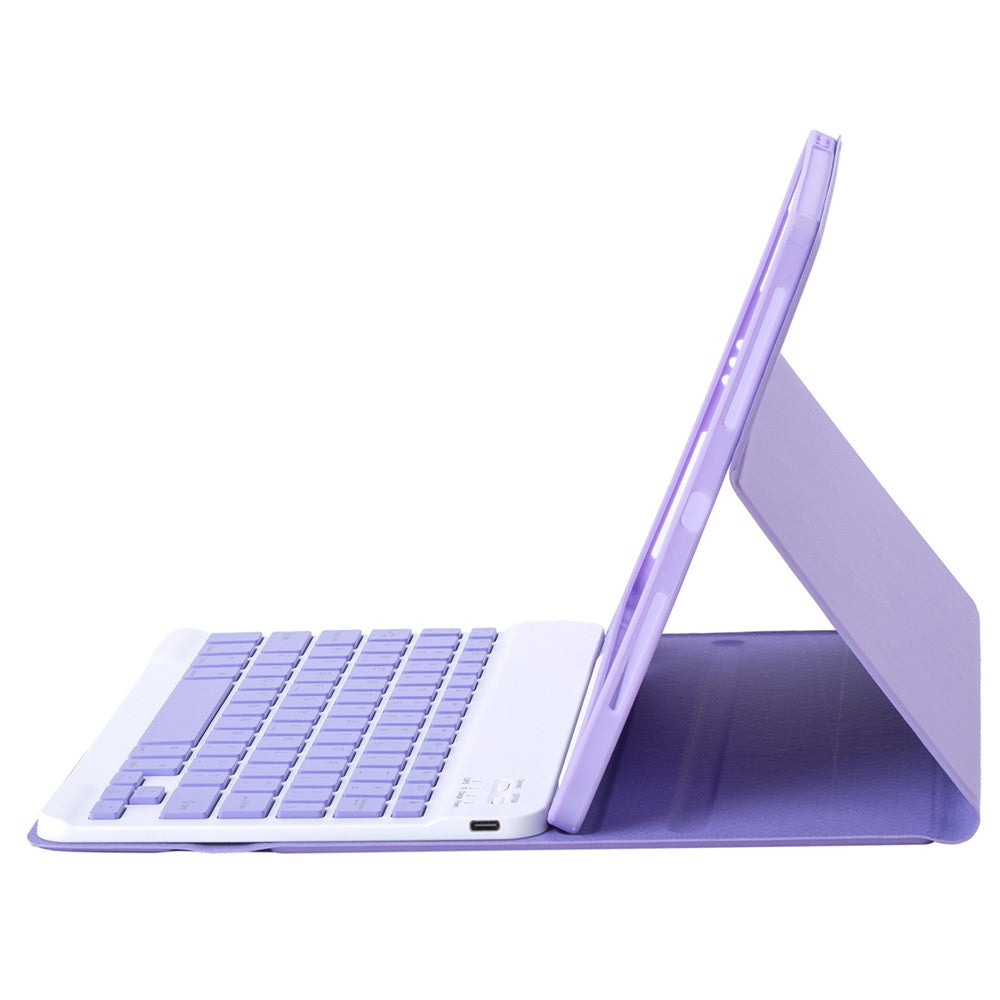 A730B til Samsung Galaxy Tab S11 aftageligt læderetui Bluetooth-kompatibelt tastatur med penneåbning