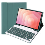 A730B til Samsung Galaxy Tab S11 aftageligt læderetui Bluetooth-kompatibelt tastatur med penneåbning