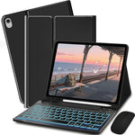 SK-S11D Protective Case with Keyboard / Mouse for Samsung Galaxy Tab S11 SM-X730 / SM-X736 / SM-X736B Detachable Backlit Wireless Keyboard Cover