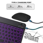 SK-S11D Protective Case with Keyboard / Mouse for Samsung Galaxy Tab S11 SM-X730 / SM-X736 / SM-X736B Detachable Backlit Wireless Keyboard Cover
