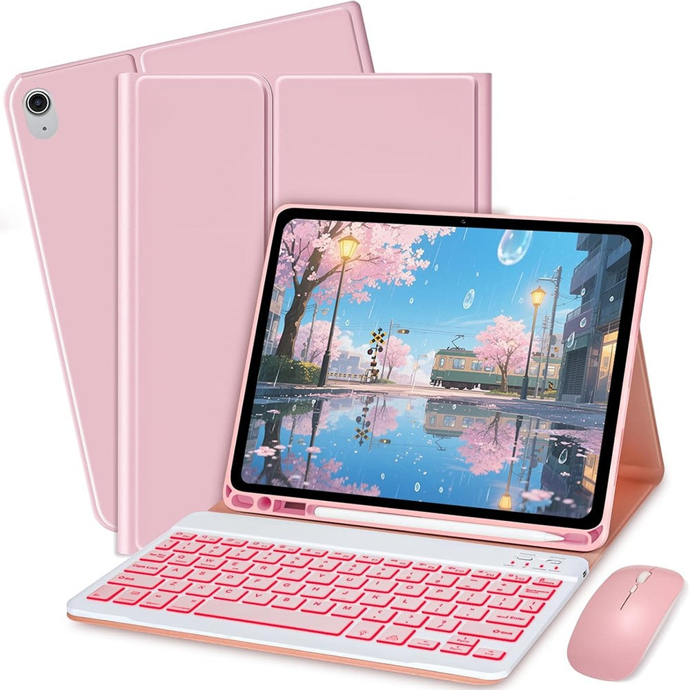 SK-S11D Protective Case with Keyboard / Mouse for Samsung Galaxy Tab S11 SM-X730 / SM-X736 / SM-X736B Detachable Backlit Wireless Keyboard Cover