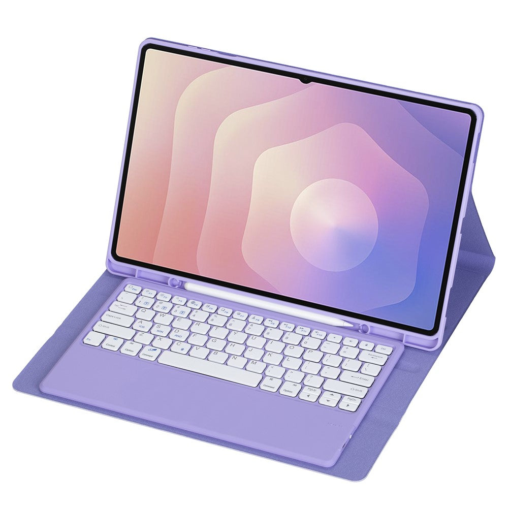 A930B For Samsung Galaxy Tab S11 Ultra Bluetooth-compatible Keyboard Detachable Leather Case with Pen Slot