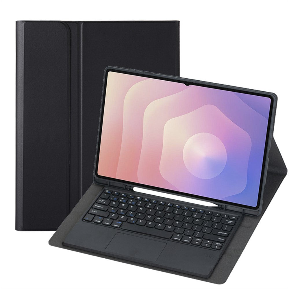 A930B-A Til Samsung Galaxy Tab S11 Ultra Bluetooth-kompatibelt Touchpad Tastatur Aftageligt Læderetui med Penneholder