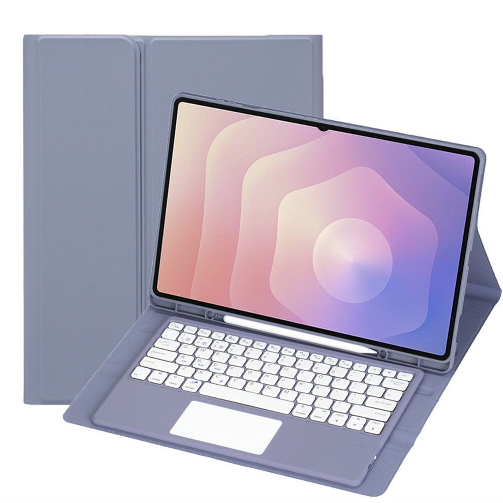 A930B-A Til Samsung Galaxy Tab S11 Ultra Bluetooth-kompatibelt Touchpad Tastatur Aftageligt Læderetui med Penneholder