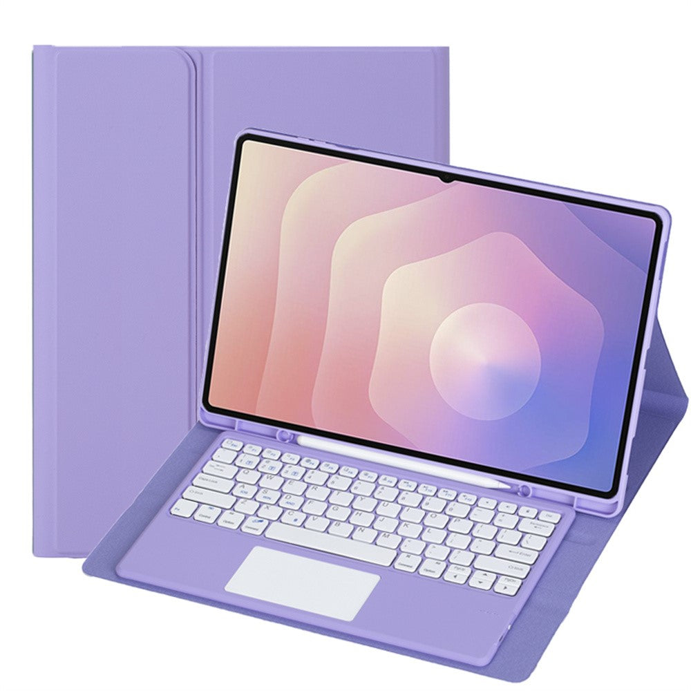 A930B-A Til Samsung Galaxy Tab S11 Ultra Bluetooth-kompatibelt Touchpad Tastatur Aftageligt Læderetui med Penneholder